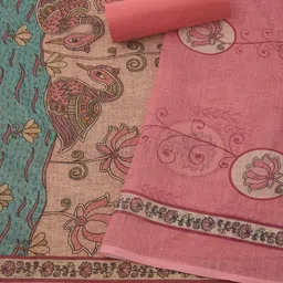 Soch Embroidered Pure Cotton Unstitched Dress Material image 2