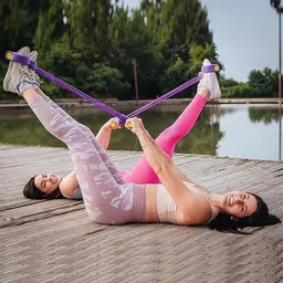 viyagee cm yoga pedal puller resistance band Ab Exerciser image 3