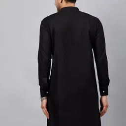 VASTRAMAY Men Cotton Linen Pakistani Style Kurta image 4