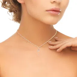 avsar GANESHA Shape God Pendant 14kt Cubic Zirconia Rose Gold Pendant image 2