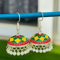priyajwel Koreanearrings006 Alloy Jhumki Earring-picture-37