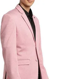 turtle Men Self Design Single Breasted Party Blazer image 4