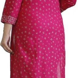 tushar handicrafts Women Cotton Rayon Kurta Pant Dupatta Set image 2