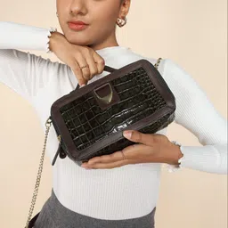 hidesign Green Women Sling Bag SERAPHINA image 2