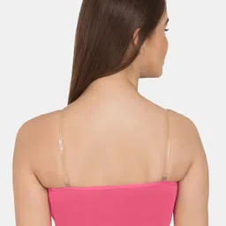 Tweens Pack Of 2 Pink Solid Bandeau Bras - Non-Wired Non-Padded image 2