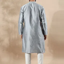 filori studio FILORI Self Design Art Silk Festive Kurta image 3