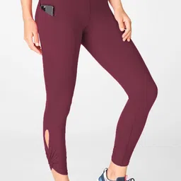 neu look Color Block Women Maroon Tights-picture-11