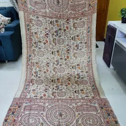 praaj Pure Silk Embroidered Multicolor Women Dupatta image 5