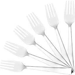 cutlux 6 Pieces Fork Length 13 cm 1.7mm Thickness Stainless Steel Fruit Fork, Salad Fork, Dinner Fork Set image 4