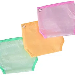pikipoo Baby Soft Plastic Diaper Liner Insert Reusable Waterproof Nappy For 3-6 Months image 3