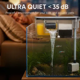 finypetz BL-771 Aquarium Top Filter 4W 400L/H Silent Fish Tank Filter Power Aquarium Filter image 4