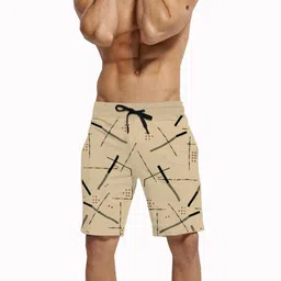 tripr Printed Men Beige Regular Shorts-picture-24