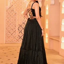 purvaja Digital Print Semi Stitched Lehenga Choli image 2