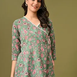 DECKEDUP Printed Indigo Tunic image 2