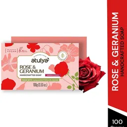 Atulya Rose & Geranium Soap For Gentle & Refreshing Care - 100 g-picture-23