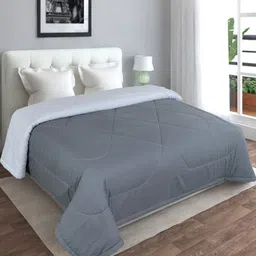 REALDREAM Grey Reversible AC Room Double Bed Comforter-picture-16