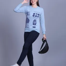 Divine Girl Women Graphic Printed Round Neck Long Sleeves Sweatshirt-image-75