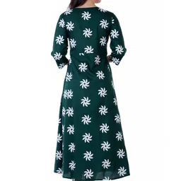Hitanshu Creation Women Floral Printed Indie Florals Kurta image 4