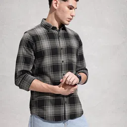 WROGN Checked Pure Cotton Casual Shirt image 4