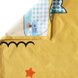 Myntra Elegant Homes Yellow & Blue Printed 300 TC Single Bedsheet Set 2.2 m x 1.5 m image 5