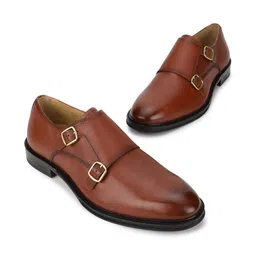 Woods Men Leather Formal Monk Shoes-picture-52