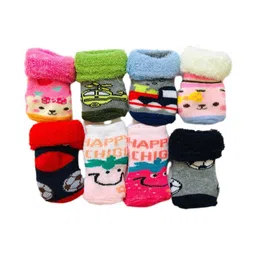 heartbury Infants Pack Of 8 Patterned Ankle Length Socks-picture-25