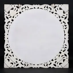 Exotic India Brown Textured Vintage Square Mirror image 4