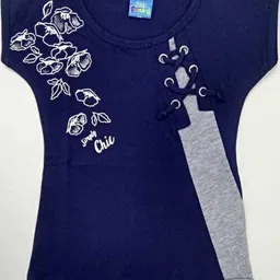 Little funky Girls Blue Tshirts image 1