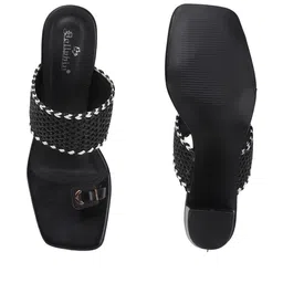 Dollphin Embellished PU Party Sandals image 2