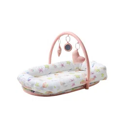 Fancy Fluff 2-Pcs White & Pink Printed Baby Bed Sets-image-10