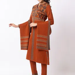 KEIKO Ethnic Motifs Kurta with Trouser & Dupatta image 3
