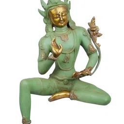 Exotic India Green Religious Idol Showpiece-image-68