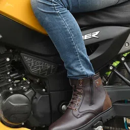 AfroJack Men Textured Block-Heeled Boots-picture-17