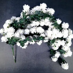 apka mart White 1 Pieces Hanging Orchid Artificial Flower image 2