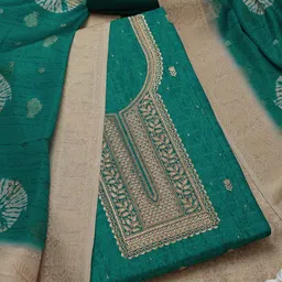 Soch Ethnic Motifs Printed Beads And Stones Embroidered Unstitched Dress Material-image-24