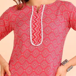 SZN Women Printed Regular Patchwork Kurta with Palazzos & With Dupatta image 3
