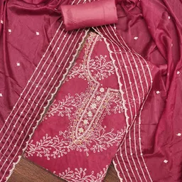 ASISA Floral Sequined Embellished Unstitched Dress Material-image-27