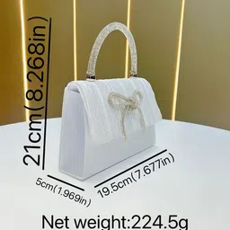 bebe Textured Structured Handheld Bag image 3