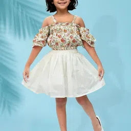 Toonyport Girls Printed Top with Skirt-image-38