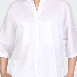 HUE & HIDE Printed Pure Cotton Mandarin Collar Neck Shirt With Trousers Co-Ords image 3