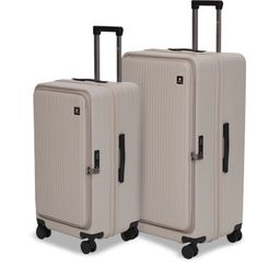SWISS MILITARY JADE Unisex Hard Set Of 2 Textured Hard Sided Medium & Cabin Trolley Bags-picture-13