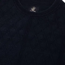 Peter England Casuals Men Cotton Self Design Pullover image 5