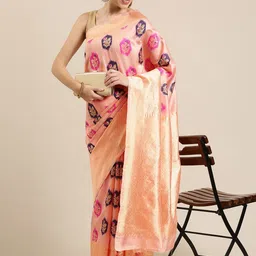 KIMISHA Floral Zari Saree-image-62