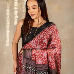 KALINI Floral Poly Chiffon Saree-picture-10