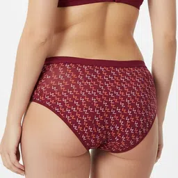 FiveFlag Pack Of 3 Printed Mid-Rise Hipster Briefs image 4