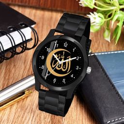 CSAMON Men Printed Dial & Straps Analogue Watch KT Islamic NUM01 BLK CD-picture-38