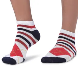 MJE Men Pack Of 5 Patterned Breathable Ankle-Length Socks image 4