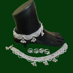 sonu select Alloy Silver Silver Jewellery Set (Pack of 1) image 5