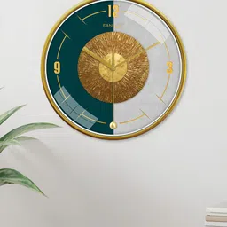 RANDOM Brown & Grey Printed Contemporary Wall Clock image 4