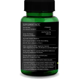 GreenOpia Vitamin C Amla Extract 60 Vegetarian Capsules image 2